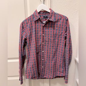 J.crew Mens Plaid Shirts, Cotton, Medium size, Brick red,